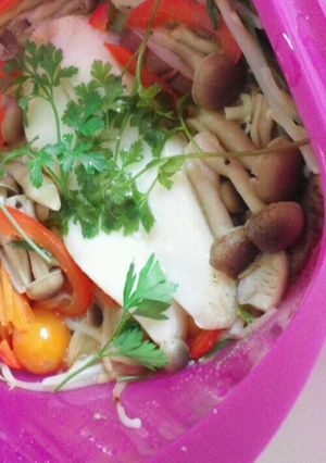 カレイときのこたっぷり野菜蒸し～ルクエ-レシピのメイン写真