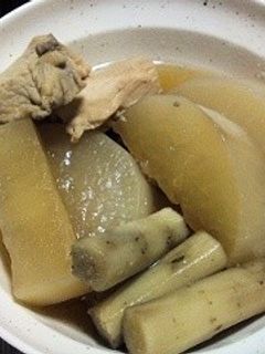 ゴボウと大根と鶏肉の煮物-レシピのメイン写真