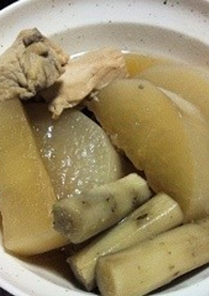 ゴボウと大根と鶏肉の煮物-レシピのメイン写真