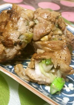 ★塩麹ネギ塩を豚肉で巻きました。★-レシピのメイン写真