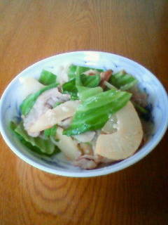 新生姜とたけのこの塩麹炒め-レシピのメイン写真