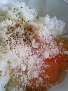 簡単!!カルボナーラ風卵かけご飯-レシピのメイン写真