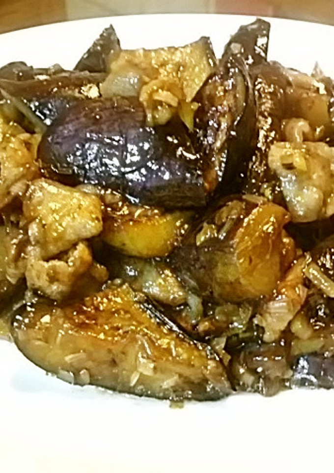 ◆短時間レシピ　お茄子と豚肉の中華炒め◆-レシピのメイン写真