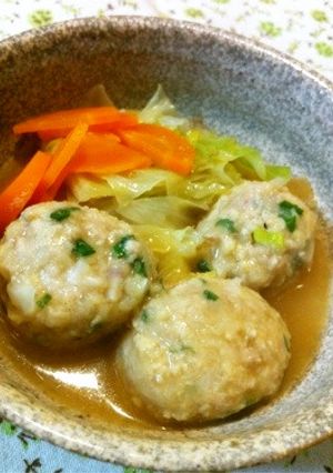 絶品！！お鍋に最適なヘルシー鶏団子☆-レシピのメイン写真