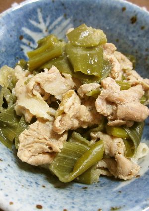 捨てちゃダメ!青ネギと豚肉の甘醤油煮-レシピのメイン写真