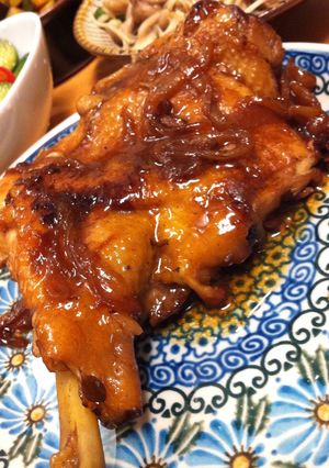 骨付きもも肉の白ワインビネガー煮込み-レシピのメイン写真