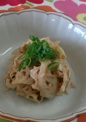 薬膳レシピ「れんこんのクルミ和え」-レシピのメイン写真
