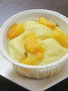 水切りヨーグルトで柿のカップケーキ-レシピのメイン写真