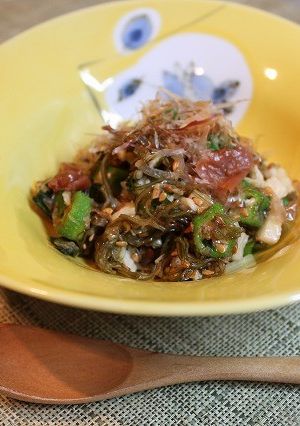 おくらと昆布の梅サラダ-レシピのメイン写真