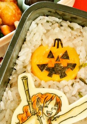簡単！湯煎で綺麗な型どり卵 ハロウィン編-レシピのメイン写真