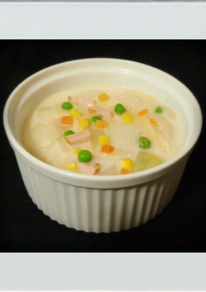 ■簡単一人ランチ■クリームスープパスタ♪-レシピのメイン写真