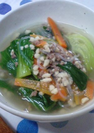 高野豆腐入りヘルシー中華スープ-レシピのメイン写真