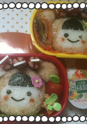 キャラ弁　くまのかぶりもの-レシピのメイン写真