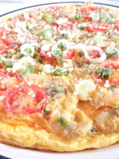 あさりとトマトのオープンオムレツ-レシピのメイン写真