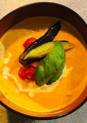 冷やしトマトカレーうどん-レシピのメイン写真