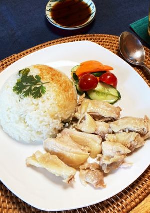 鍋/炊飯器で炊くチキンライス(海南鶏飯)-レシピのメイン写真