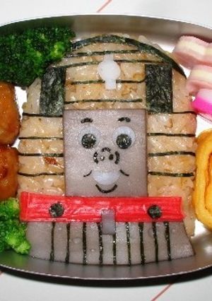 トーマスの仲間トービーのおにぎり-レシピのメイン写真