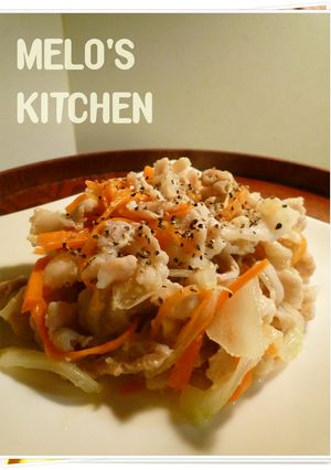 豚バラ肉と野菜の、塩麹バター炒め。-レシピのメイン写真