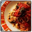 イタリアの朝食♡ルッコラとトマトのパスタ