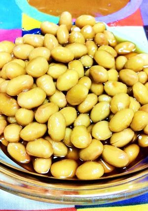 給食のぶどう豆（水煮大豆の甘煮）-レシピのメイン写真