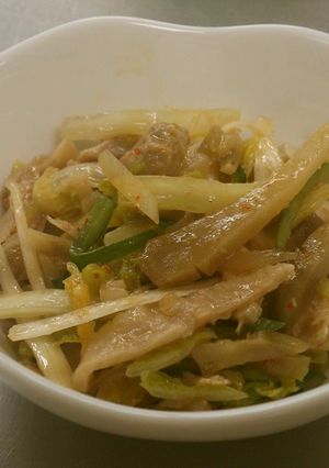 蒸し鶏とザーサイの中華風和え物-レシピのメイン写真