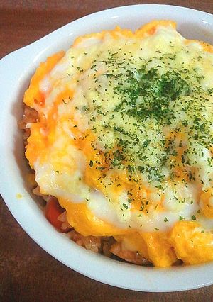 ＊簡単＊こんがり♪ドリア風オムライス-レシピのメイン写真