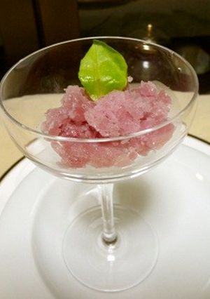 グラ二テ（お口直しのシャーべット）-レシピのメイン写真