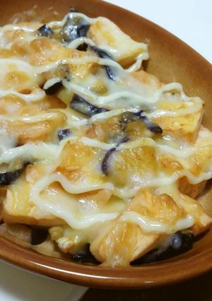 レンジで★茄子とはんぺんのケチャチーズ-レシピのメイン写真