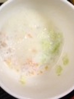 【離乳食】(中期)豆乳スープ-レシピのメイン写真