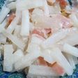 大根とベーコンの塩麹炒め