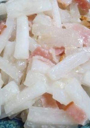 大根とベーコンの塩麹炒め-レシピのメイン写真