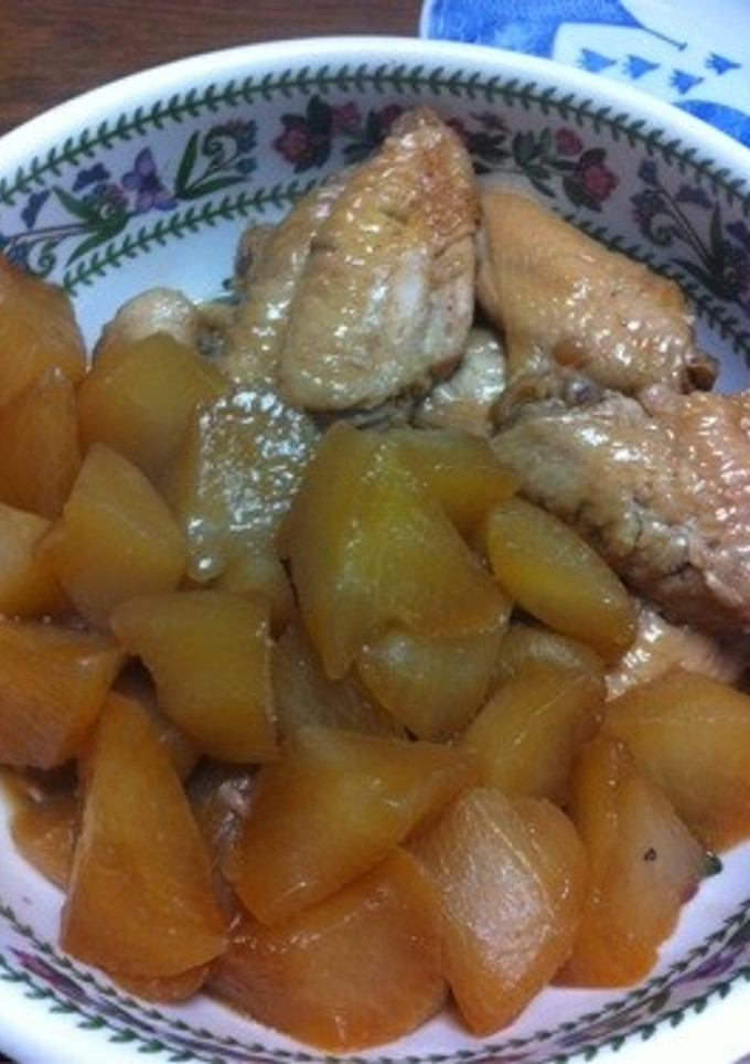 大根と手羽先の煮物-レシピのメイン写真