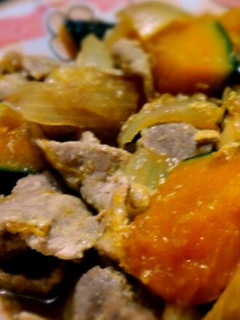 かぼちゃと豚肉のミルク炒め-レシピのメイン写真