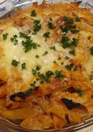 ペンネのトマトソースチーズ焼き-レシピのメイン写真