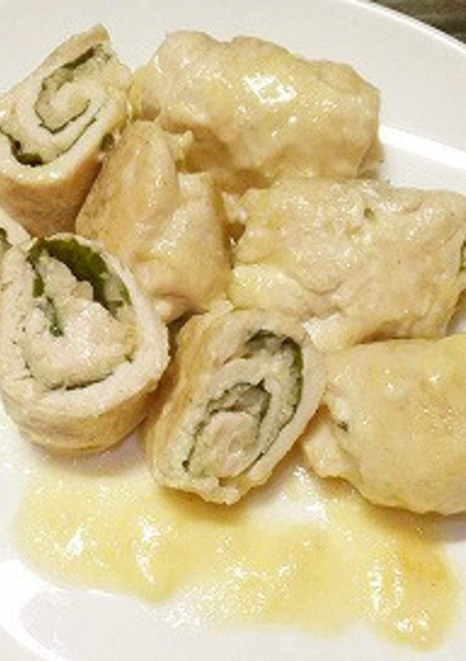 ●岩下の新生姜を使ったササミ巻き●-レシピのメイン写真