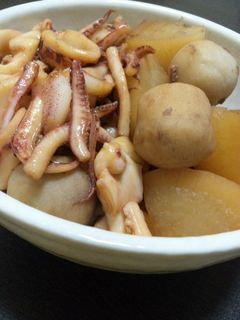 いかの煮物~圧力鍋で里芋と大根も味染み♪-レシピのメイン写真