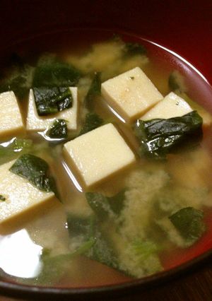 ほうれん草と高野豆腐の味噌汁-レシピのメイン写真