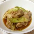 鶏もも肉と白ネギのすきやき風煮(親子丼)