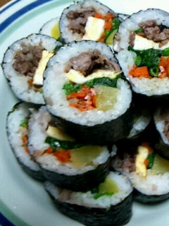 新生姜入り!韓国風海苔巻き♪キンパ-レシピのメイン写真