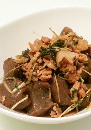 甘辛♪こんにゃくと豚肉炒め-レシピのメイン写真