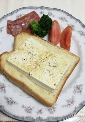 お豆腐トースト-レシピのメイン写真