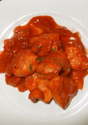 鶏胸肉のバナナケチャップ煮込み-レシピのメイン写真