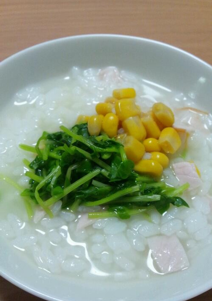 簡単♪冬の朝食★豆苗のスープご飯(^^)-レシピのメイン写真