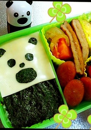 キャラ弁　簡単パンダ-レシピのメイン写真