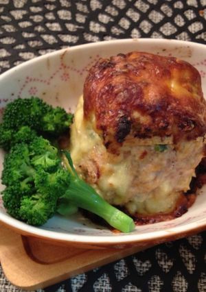 油揚げで豚とホタテの重ね焼き♥塩麹in-レシピのメイン写真