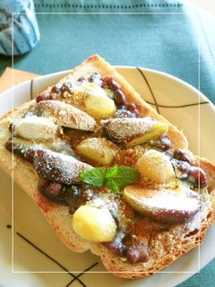 栗・無花果 ミルキー塩あんトースト-レシピのメイン写真