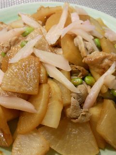 新生姜の豚大根炒め-レシピのメイン写真