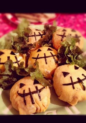 残りご飯でハロウィン（▼∀▼）オムライス-レシピのメイン写真
