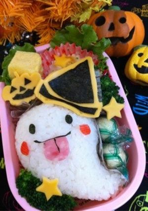 ☆ハロウィン★簡単!おばけのキャラ弁☆-レシピのメイン写真