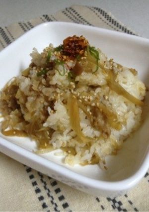 豚肉とゴボウのピリ辛混ぜごはん-レシピのメイン写真